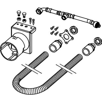Комплект модернизации TECEprofil для подключения унитаза-биде