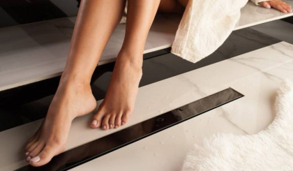 13701204 Душевой лоток Pestan Confluo Frameless Line 650 Black Glass Исполнение: Хром матовый, глянцевое черное стекло  13701204 Душевой лоток Pestan Confluo Frameless Line 650 Black Glass Исполнение: Хром матовый, глянцевое черное стекло