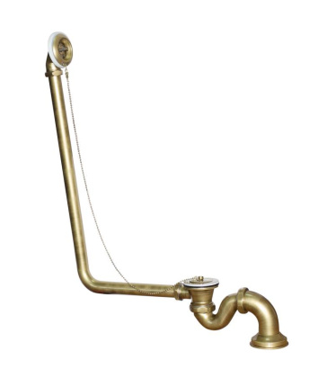 Слив-перелив для ванны Creto Corsica 24-DO-Br с гидрозатвором, бронза