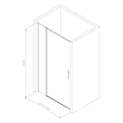 Душевая дверь Allen Brau Priority 140 3.31010.00 хром Душевая дверь Allen Brau Priority 140 3.31010.00 хром