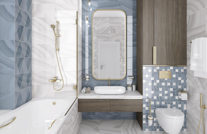 Декор OS\C190\34076 Space синий 25*50,шт