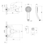 Смеситель Lemark Poseidon LM4214C для ванны Смеситель Lemark Poseidon LM4214C для ванны