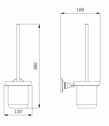Ёрш для туалета RUSH Corsica (CO42710)