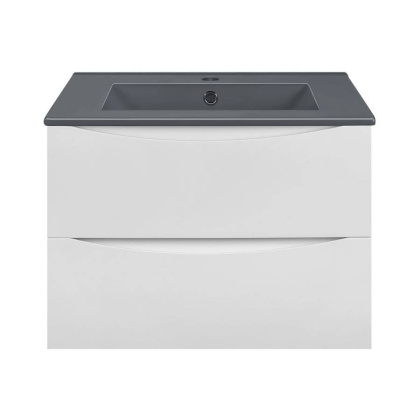 База под керамическую раковину Mia 600 подвесная, 2 выкатных ящика soft close, G.White База под керамическую раковину Mia 600 подвесная, 2 выкатных ящика soft close, G.White