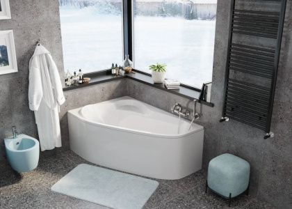 Акриловая ванна VAGNERPLAST SELENA 160x105 Left