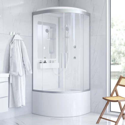 Душевая гидромассажная кабина Am.Pm, 90х90, на высоком поддоне