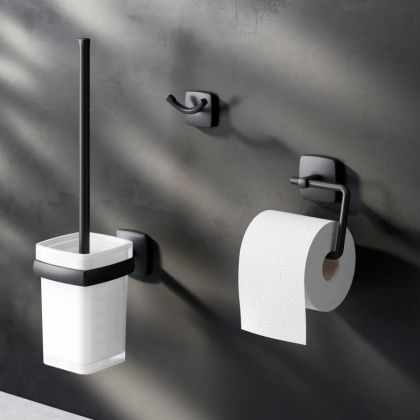 Набор аксессуаров для зоны туалета, черный, AK90T2003B