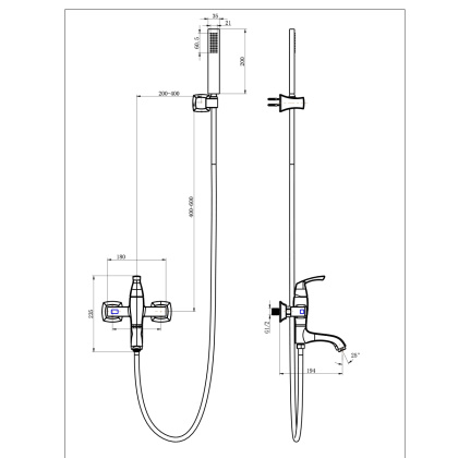 Смеситель Lemark Nubira LM6214ORB для ванны Смеситель Lemark Nubira LM6214ORB для ванны