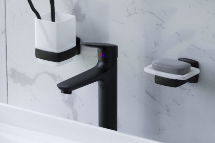 770250300 Origin Bit, Смеситель для умывальника высокий, Черный