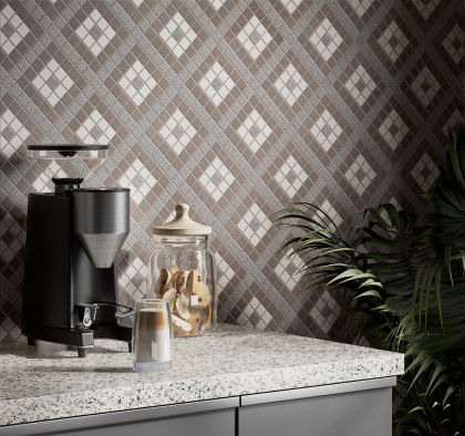 Мозаика 20104 Кастелло орнамент беж 29,8*29,8*3,5 (12шт/1,066м2), м2