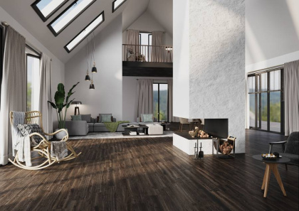 Керамогранит BOSCO MAHOGANY 20x120 CARVING, Bosco