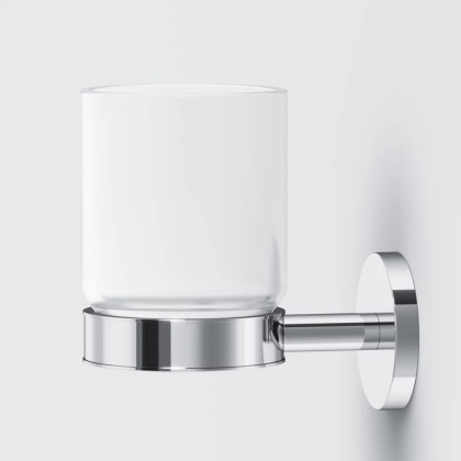A85A34300 X-Joy, Стеклянный стакан с настенным держателем A85A34300 X-Joy, Стеклянный стакан с настенным держателем