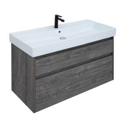 Тумба под раковину Aquanet Nova Lite 100 (SLIM SYNERGY) дуб рошелье, 2 ящика