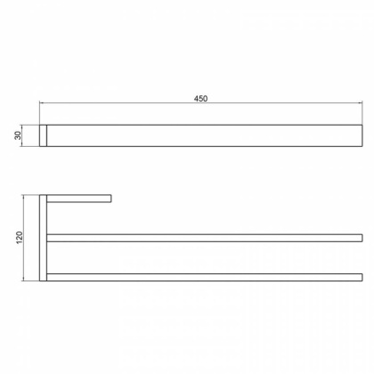 Полотенцедержатель двойной Timo Petruma 15252/03 черный Полотенцедержатель двойной Timo Petruma 15252/03 черный
