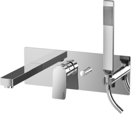 Смеситель для ванны с душем Paffoni Tilt TI001CR (с внутренней частью) Смеситель для ванны с душем Paffoni Tilt TI001CR (с внутренней частью)
