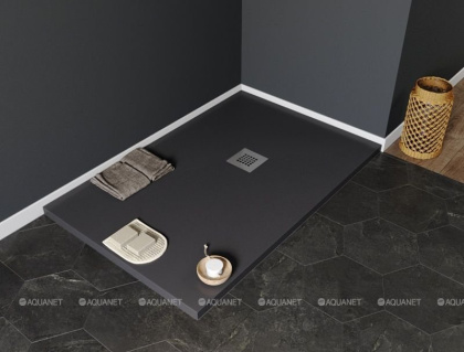 Душевой поддон Aquanet Pleasure 140х80 черный