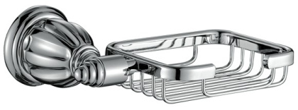 Мыльница решетка RUSH Socotra, 8х16х8 см, хром, ST12410