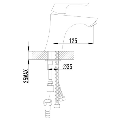Смеситель Lemark Unit LM4516C для раковины с гигиеническим душем