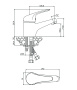 Смеситель д/раковины LEON, арт.04100LN