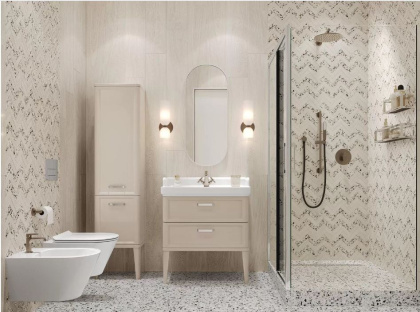 Декор T042\SG5113 Монтиони миндальный комбинированный 35,5см*34см*9мм (1уп/6шт/)мозаичный, шт