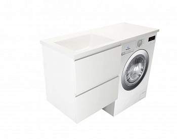 Тумба подвесная под умывальник Dallas Luxe 1200х482 2 ящика (ШхГхВ) 548х476х607