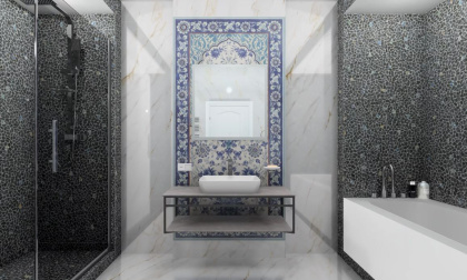 Керамогранит SG594202R Палладиана черный декорированый 119,5*238,5 (1шт/2,85м2), м2