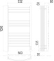 Полотенцесушитель Terminus Классик П12 500х1000 электро