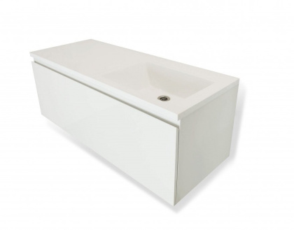 Тумба подвесная под умывальник Dallas Luxe 1150х482 правосторонняя 1 ящик (ШхГхВ) 1142х476х430 Тумба подвесная под умывальник Dallas Luxe 1150х482 правосторонняя 1 ящик (ШхГхВ) 1142х476х430