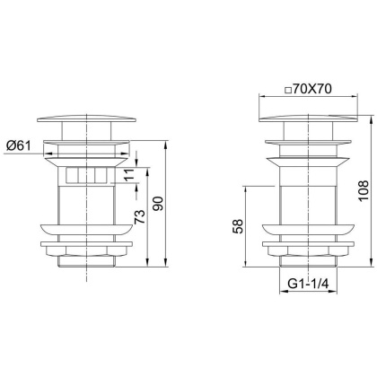 Донный клапан Allen Brau Infinity 5.21026-00 хром