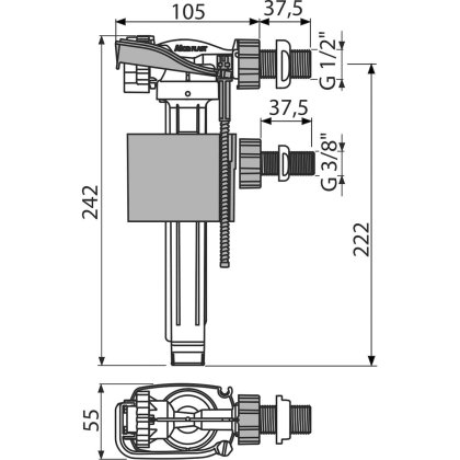 Впускной механизм с боковой подводкой, универсальный Впускной механизм с боковой подводкой, универсальный
