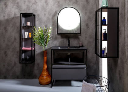 Ящик под консоль LOFT 80 Антрацит, 1 полка 894-080-A Boheme