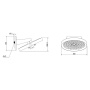 Верхний душ Inspire VSHD-3I3CMB, черный Верхний душ Inspire VSHD-3I3CMB, черный