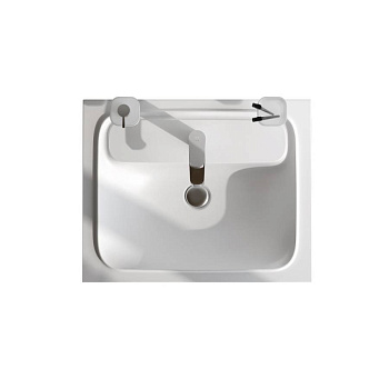 M8FWPC0600WM Func, Раковина мебельная, литьевой мрамор, 60 см, цвет Белый матовый