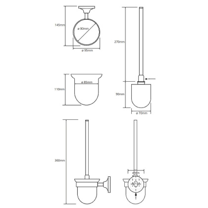 Ёршик подвесной (стекло)