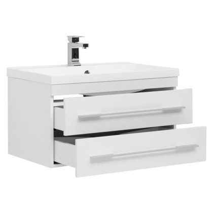 Тумба с раковиной Aquanet Нота 75 белый
