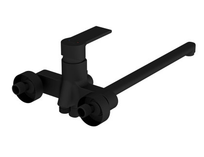 Смеситель для ванны BRASKO BLACK с длинным изливом Смеситель для ванны BRASKO BLACK с длинным изливом