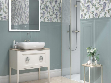 Плитка настенная 14006R Монфорте ментоловый панель обрезной 40*120*12 (3шт\1.44м2) , м2