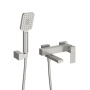 SLIDER-VD-GM Смеситель для ванны и душа однорычажный в комплекте с ручным душем, шлангом и держателем, оружейная сталь SLIDER-VD-GM Смеситель для ванны и душа однорычажный в комплекте с ручным душем, шлангом и держателем, оружейная сталь