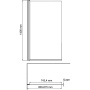 Berkel 48P01-80L Matt glass Стеклянная шторка на ванну Wasserkraft