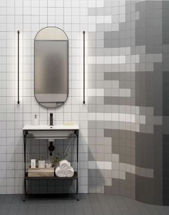 Керамогранит 1329S Агуста серый светлый (9,8см*9,8см*7мм) (100шт/0,96м2) матовый, м2