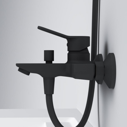 F42885A14 X-Joy набор 2в1: Смеситель д/ванны/душа, верхний душ d 220 мм, ручн.душ 110 мм, 1 ф-ция, душев