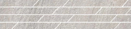 Бордюр SG144\004T Гренель серый мозаичный 46,8x9,8x0,9