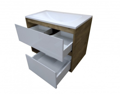 Комплект мебели Monaco Wood 800х480 подвесной 2 ящика (ШхГхВ) 798х476х607