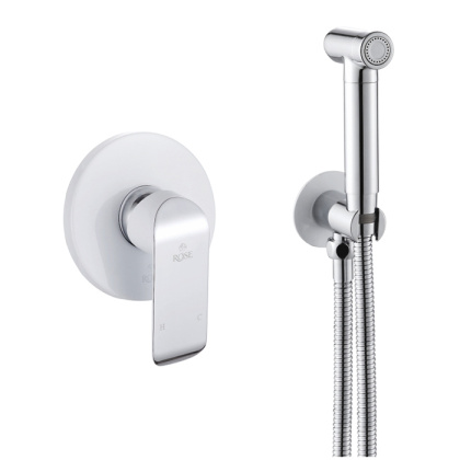 Гигиенический душ со смесителем Rose R2105F, белый/хром Гигиенический душ со смесителем Rose R2105F, белый/хром