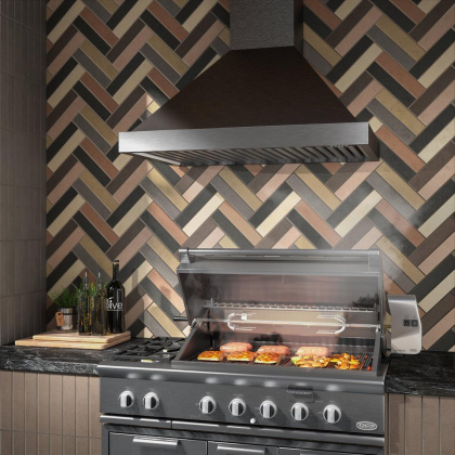 Плитка настенная 26303 Амстердам оранжевый матовый 6*28.5*10 (48шт\0.82м2), м2