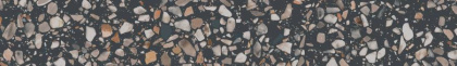 Плинтус Бричиола чёрный матовый обрезной 60x9,5x0,9