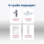 Тумба под раковину Aquanet Nova Lite 75 белый глянец (2 дверцы) Тумба под раковину Aquanet Nova Lite 75 белый глянец (2 дверцы)