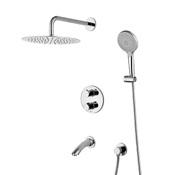 Смеситель Lemark Yeti LM7822C термостатический для ванны и душа, встраиваемый Смеситель Lemark Yeti LM7822C термостатический для ванны и душа, встраиваемый