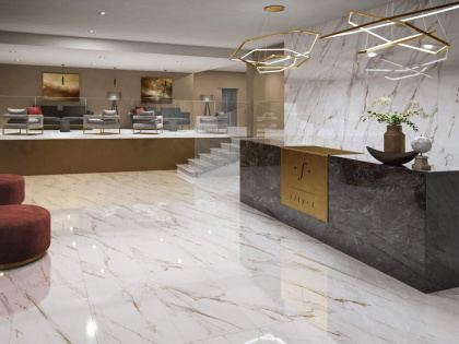 Ступень SG507102R/GCА Монте Тиберио лаппатированная угловая клееная универсальная 33*33 (уп/4шт), шт