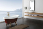 Акриловая ванна BELBAGNO BB04-ROS, красный